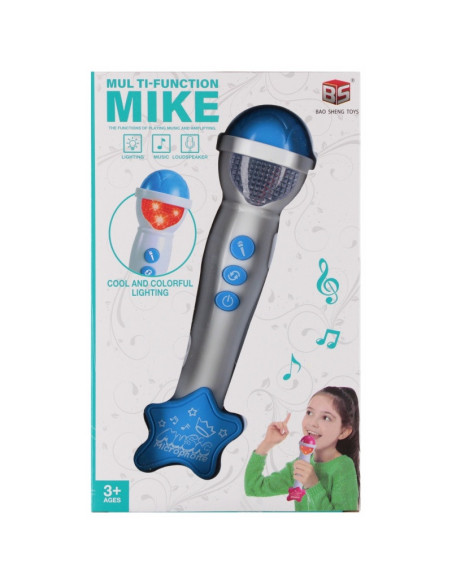 J1935,Jucarie microfon cu efecte luminoase si sonore MegaCreative 573949, 23x6cm, +3ani
