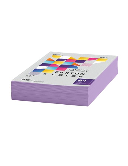 Carton color A4 Ecada, 160g/mp, 250 coli, Lila