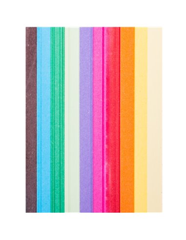 Carton Colorat ECADA 36162, A4, 250 coli, 10 culori, 160 g/mp