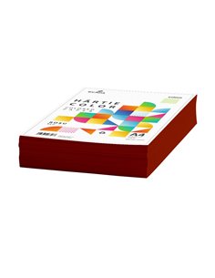 Hartie colorata A4 Ecada, 75g/mp, 500 coli, Rosu