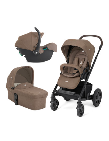 BB-T1201GBTOF000,Joie - Carucior pentru copii multifunctional 3 in 1 Chrome DLX Toffee (Carucior Chrome DLX + Landou Toffee + Sc
