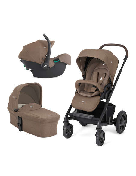 BB-T1201GBTOF000,Joie - Carucior pentru copii multifunctional 3 in 1 Chrome DLX Toffee (Carucior Chrome DLX + Landou Toffee + Sc