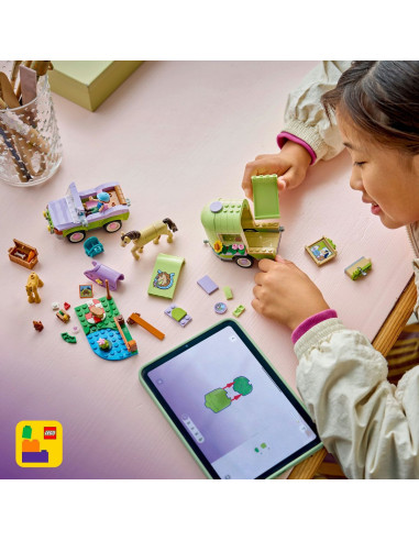 LEGO-42695,Lego Friends Remorca Pentru Cal Si Manz 42695