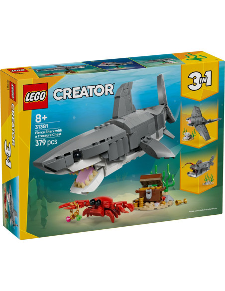 LEGO-31381,Lego Creator Rechin Feroce Cu Un Cufar De Comori 31381