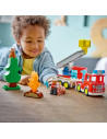 LEGO-10473,Lego Duplo Camion De Pompieri Cu Furtun Si Pompier 10473