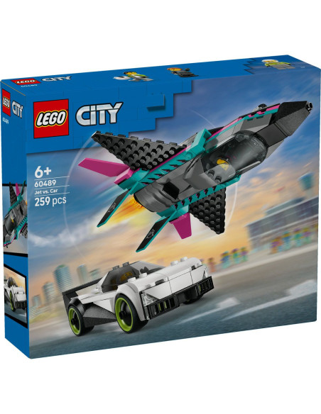 LEGO-60489,Lego City Avion Cu Reactie Vs Masina 60489