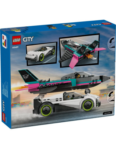 LEGO-60489,Lego City Avion Cu Reactie Vs Masina 60489