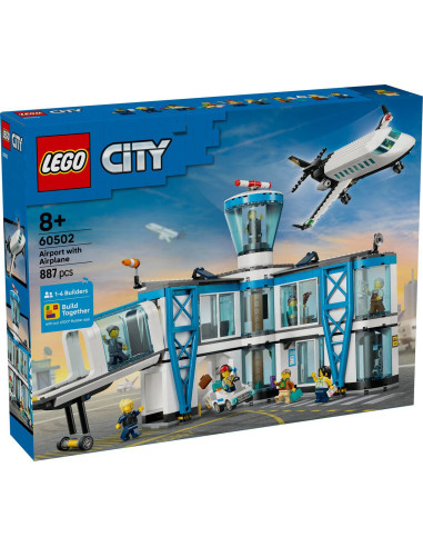 LEGO-60502,Lego City Aeroport Cu Avion 60502