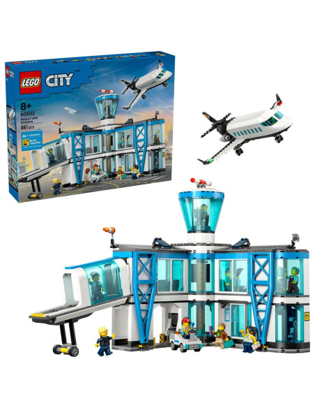 LEGO-60502,Lego City Aeroport Cu Avion 60502