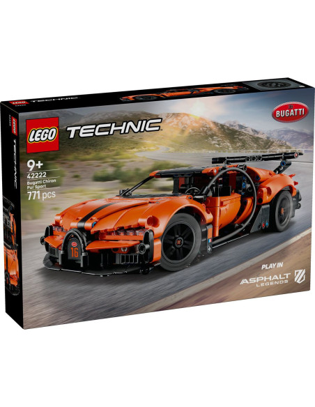 LEGO-42222,Lego Technic Hipermasina Bugatti Chiron Pur Sport 42222