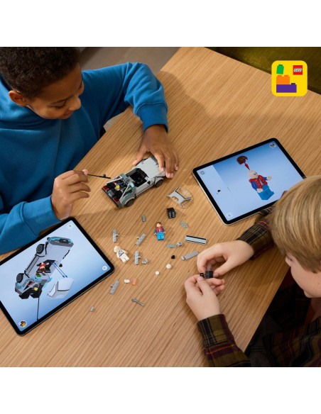 LEGO-77256,Lego Speed Champions Masina Timpului Din Inapoi In Viitor 77256