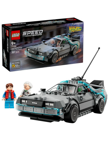 LEGO-77256,Lego Speed Champions Masina Timpului Din Inapoi In Viitor 77256
