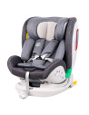906Platinum_Grey,Scaun auto Platinum Deluxe i-Size Buf Boof cu isofix rotativ 360 grade Top Tether SIPS 40-150 cm 0-36 kg Grey