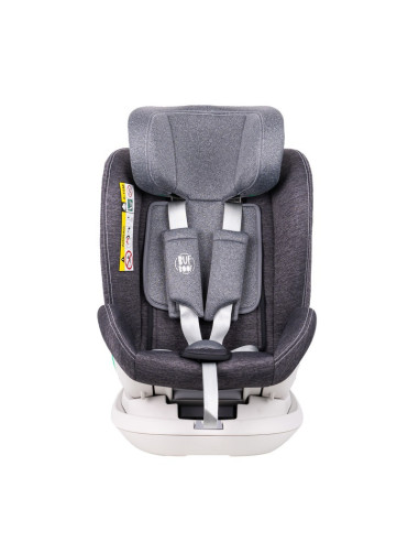 906Platinum_Grey,Scaun auto Platinum Deluxe i-Size Buf Boof cu isofix rotativ 360 grade Top Tether SIPS 40-150 cm 0-36 kg Grey