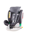 906Platinum_Grey,Scaun auto Platinum Deluxe i-Size Buf Boof cu isofix rotativ 360 grade Top Tether SIPS 40-150 cm 0-36 kg Grey