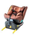 Saphir_Coffee,Scaun Auto Saphir DELUXE BUF BOOF iSIZE Coffee cu Isofix pozitie somn 165 grade rotativ 360 grade 40-150 cm