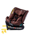Saphir_Coffee,Scaun Auto Saphir DELUXE BUF BOOF iSIZE Coffee cu Isofix pozitie somn 165 grade rotativ 360 grade 40-150 cm