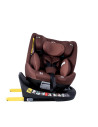 Saphir_Coffee,Scaun Auto Saphir DELUXE BUF BOOF iSIZE Coffee cu Isofix pozitie somn 165 grade rotativ 360 grade 40-150 cm