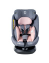 Saphir_Pink,Scaun Auto Saphir DELUXE BUF BOOF iSIZE Pink cu Isofix pozitie somn 165 grade rotativ 360 grade 40-150 cm