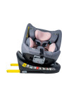 Saphir_Pink,Scaun Auto Saphir DELUXE BUF BOOF iSIZE Pink cu Isofix pozitie somn 165 grade rotativ 360 grade 40-150 cm