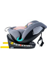 Saphir_Pink,Scaun Auto Saphir DELUXE BUF BOOF iSIZE Pink cu Isofix pozitie somn 165 grade rotativ 360 grade 40-150 cm