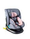 Saphir_Pink,Scaun Auto Saphir DELUXE BUF BOOF iSIZE Pink cu Isofix pozitie somn 165 grade rotativ 360 grade 40-150 cm