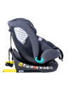 Saphir_Grey,Scaun Auto Saphir DELUXE BUF BOOF iSIZE Grey cu Isofix pozitie somn 165 grade rotativ 360 grade 40-150 cm