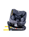 Saphir_Grey,Scaun Auto Saphir DELUXE BUF BOOF iSIZE Grey cu Isofix pozitie somn 165 grade rotativ 360 grade 40-150 cm