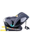 Saphir_Grey,Scaun Auto Saphir DELUXE BUF BOOF iSIZE Grey cu Isofix pozitie somn 165 grade rotativ 360 grade 40-150 cm