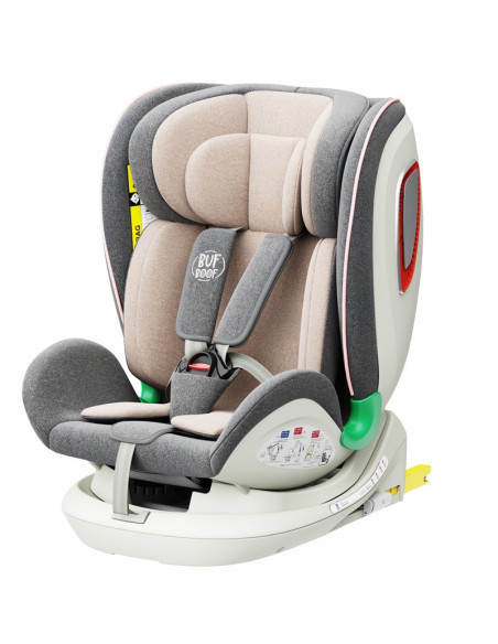 906Platinum_Pink,Scaun auto Platinum Deluxe i-Size Buf Boof cu isofix rotativ 360 grade Top Tether SIPS 40-150 cm 0-36 kg Pink