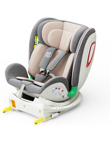 906Platinum_Pink,Scaun auto Platinum Deluxe i-Size Buf Boof cu isofix rotativ 360 grade Top Tether SIPS 40-150 cm 0-36 kg Pink