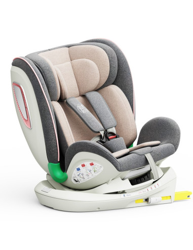 906Platinum_Pink,Scaun auto Platinum Deluxe i-Size Buf Boof cu isofix rotativ 360 grade Top Tether SIPS 40-150 cm 0-36 kg Pink