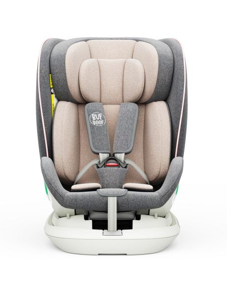 906Platinum_Pink,Scaun auto Platinum Deluxe i-Size Buf Boof cu isofix rotativ 360 grade Top Tether SIPS 40-150 cm 0-36 kg Pink
