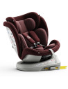 iSizeTWT_Red,Scaun Auto TWT Plus DELUXE BUF BOOF iSIZE Red cu Isofix rotativ 360 grade 40-150 cm