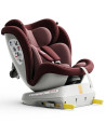 iSizeTWT_Red,Scaun Auto TWT Plus DELUXE BUF BOOF iSIZE Red cu Isofix rotativ 360 grade 40-150 cm