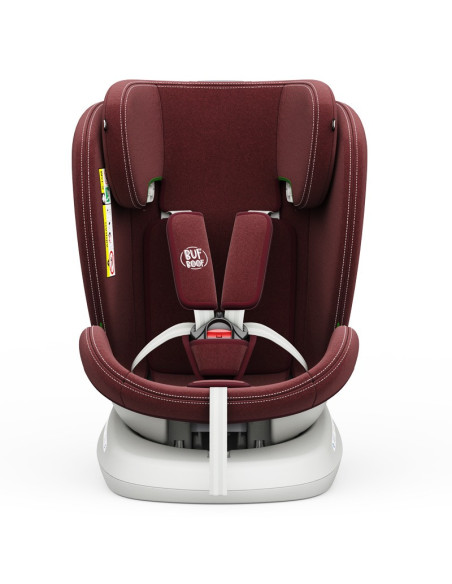 iSizeTWT_Red,Scaun Auto TWT Plus DELUXE BUF BOOF iSIZE Red cu Isofix rotativ 360 grade 40-150 cm