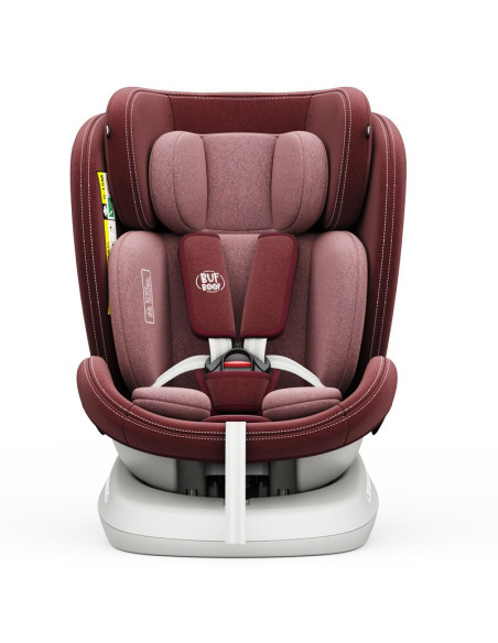 iSizeTWT_Red,Scaun Auto TWT Plus DELUXE BUF BOOF iSIZE Red cu Isofix rotativ 360 grade 40-150 cm