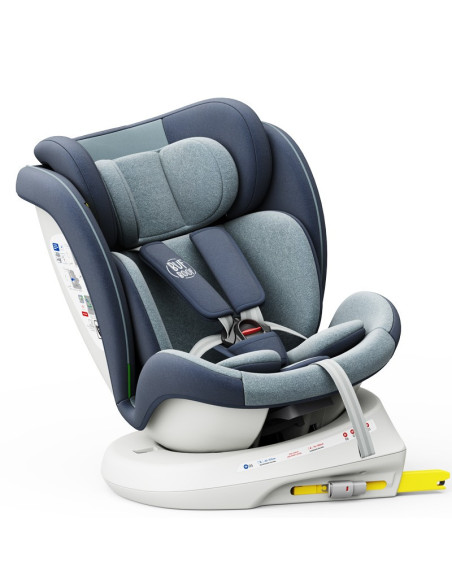 iSizeTWT_Blue,Scaun Auto TWT Plus DELUXE BUF BOOF iSIZE Blue cu Isofix rotativ 360 grade 40-150 cm