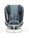 iSizeTWT_Blue,Scaun Auto TWT Plus DELUXE BUF BOOF iSIZE Blue cu Isofix rotativ 360 grade 40-150 cm