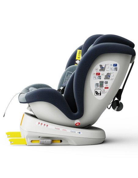 iSizeTWT_Blue,Scaun Auto TWT Plus DELUXE BUF BOOF iSIZE Blue cu Isofix rotativ 360 grade 40-150 cm