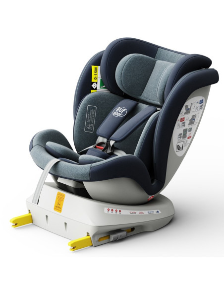 iSizeTWT_Blue,Scaun Auto TWT Plus DELUXE BUF BOOF iSIZE Blue cu Isofix rotativ 360 grade 40-150 cm