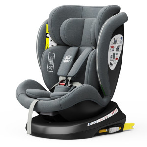 iSizeTWT_Grey,Scaun Auto TWT Plus DELUXE BUF BOOF iSIZE Grey cu Isofix rotativ 360 grade 40-150 cm