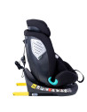 Saphir_Black,Scaun Auto Saphir DELUXE BUF BOOF iSIZE Black cu Isofix pozitie somn 165 grade rotativ 360 grade 40-150 cm
