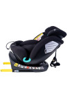 Saphir_Black,Scaun Auto Saphir DELUXE BUF BOOF iSIZE Black cu Isofix pozitie somn 165 grade rotativ 360 grade 40-150 cm