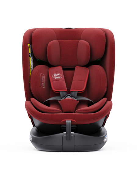 B.Joy_Red,Scaun Auto B-Joy DELUXE BUF BOOF iSIZE Red cu Isofix pozitie somn 155 grade rotativ 360 grade 40-150 cm