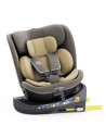 B.Joy_LightBrown,Scaun Auto B-Joy DELUXE BUF BOOF iSIZE LightBrown cu Isofix pozitie somn 155 grade rotativ 360 grade 40-150 cm