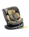 B.Joy_LightBrown,Scaun Auto B-Joy DELUXE BUF BOOF iSIZE LightBrown cu Isofix pozitie somn 155 grade rotativ 360 grade 40-150 cm