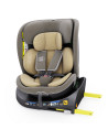 B.Joy_LightBrown,Scaun Auto B-Joy DELUXE BUF BOOF iSIZE LightBrown cu Isofix pozitie somn 155 grade rotativ 360 grade 40-150 cm
