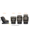 B.Joy_LightBrown,Scaun Auto B-Joy DELUXE BUF BOOF iSIZE LightBrown cu Isofix pozitie somn 155 grade rotativ 360 grade 40-150 cm