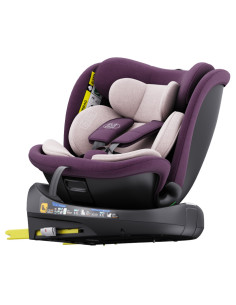 B.Joy_Purple,Scaun Auto B-Joy DELUXE BUF BOOF iSIZE Purple cu Isofix pozitie somn 155 grade rotativ 360 grade 40-150 cm
